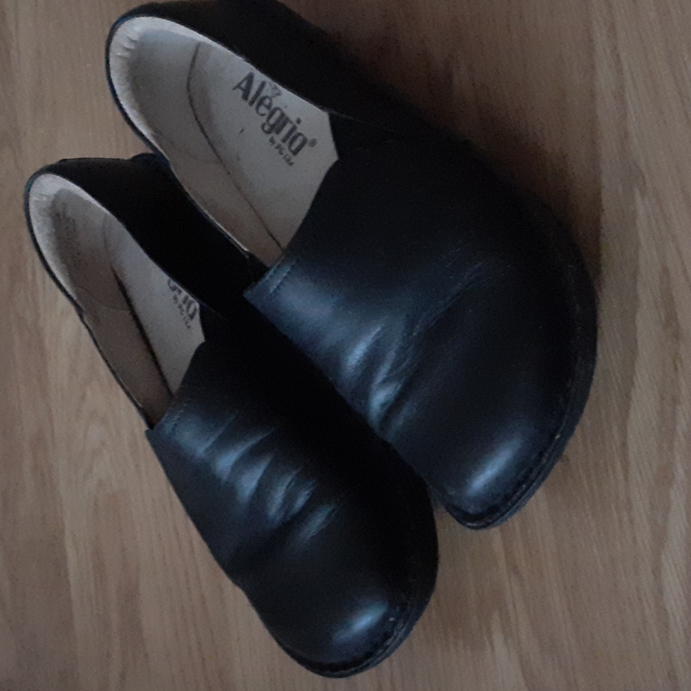 Alegria black leather deb skip on shoes 38 / 8